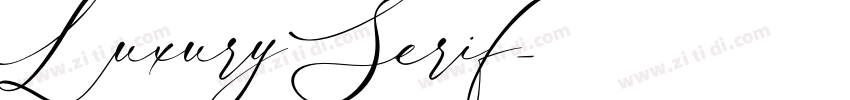 Luxury Serif字体转换